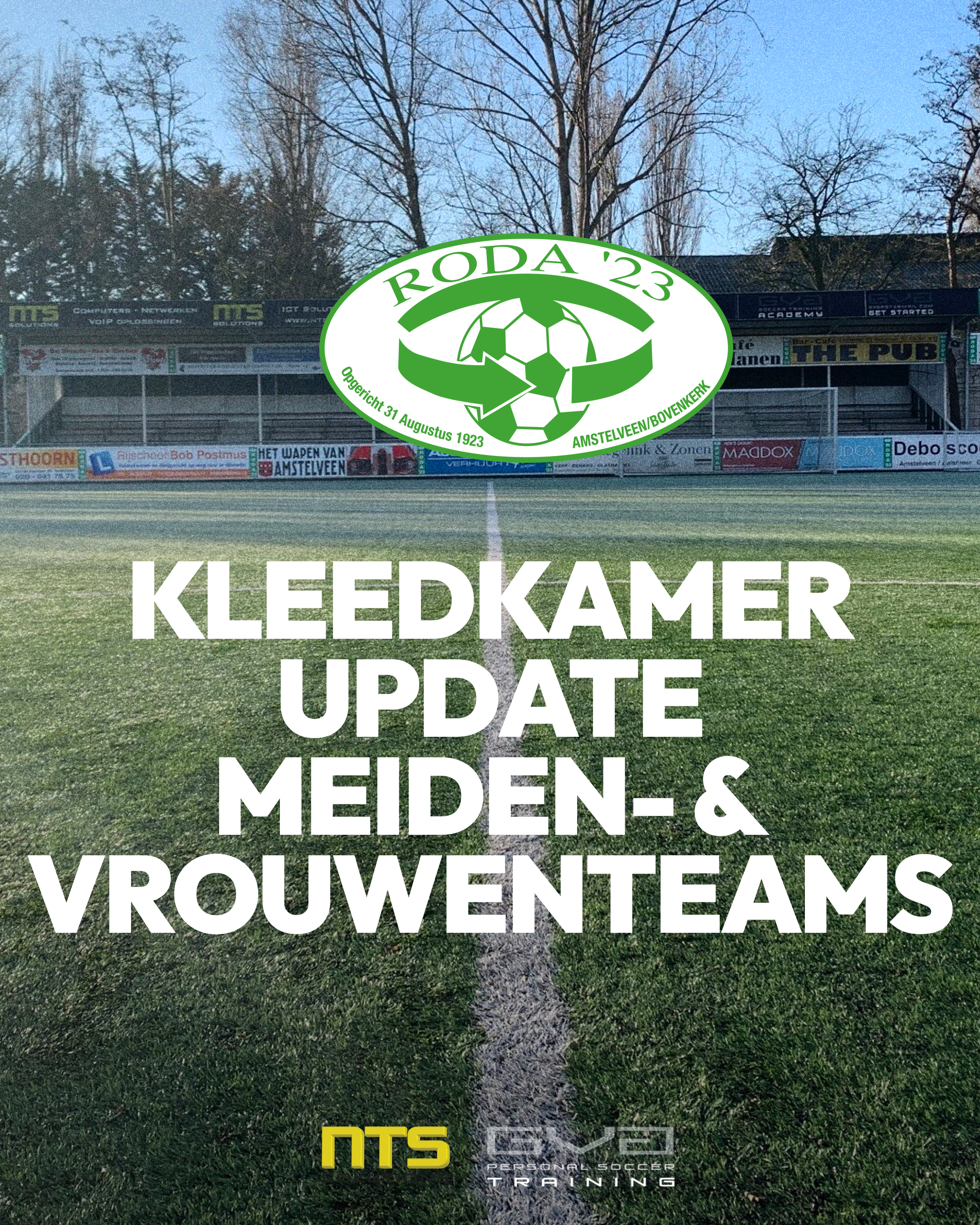 Kleedkamerupdate meiden- & vrouwenteams 2025/2026