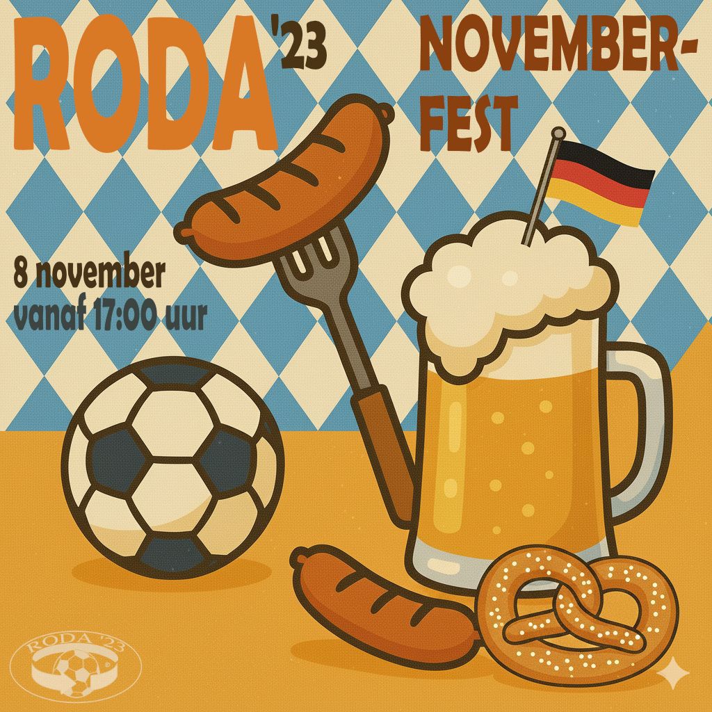 🇩🇪🍺 Save the Date: 8 november RODA Novemberfest! 🍺🇩🇪