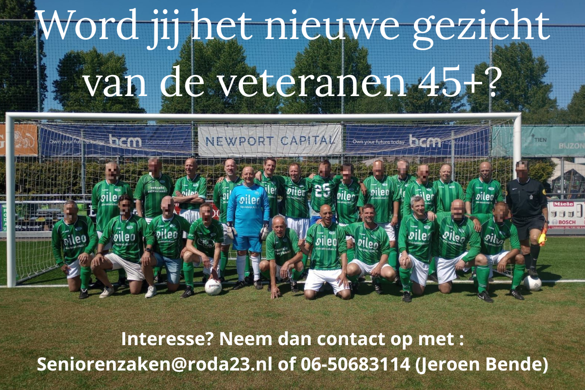 Word jij het nieuwe gezicht van RODA '23 45+?