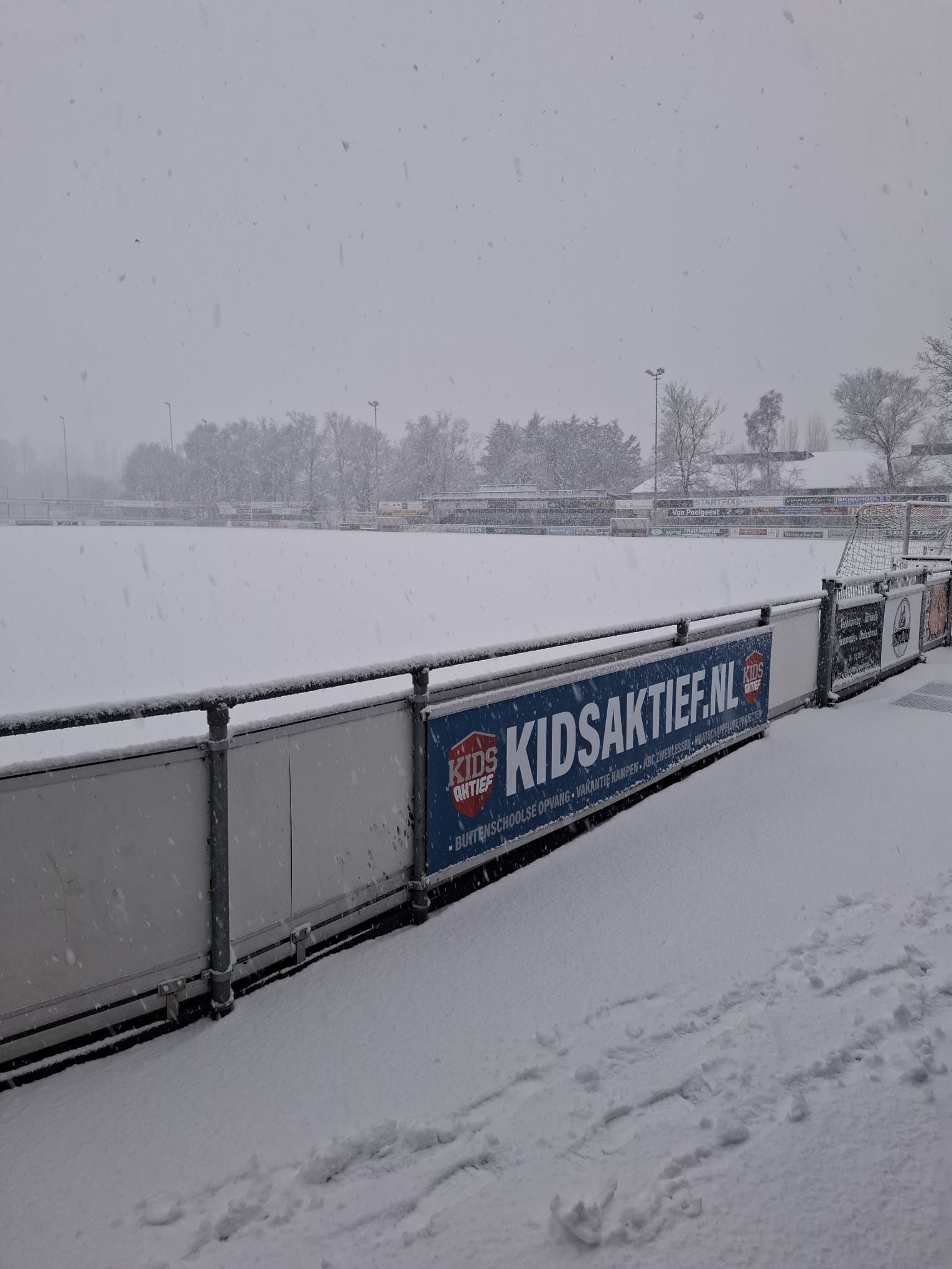 Geen trainingen in verband met sneeuw!