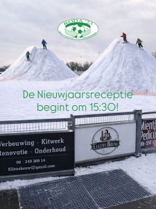 Zondag 4 januari Nieuwjaarswedstrijden en Nieuwjaarsreceptie 2